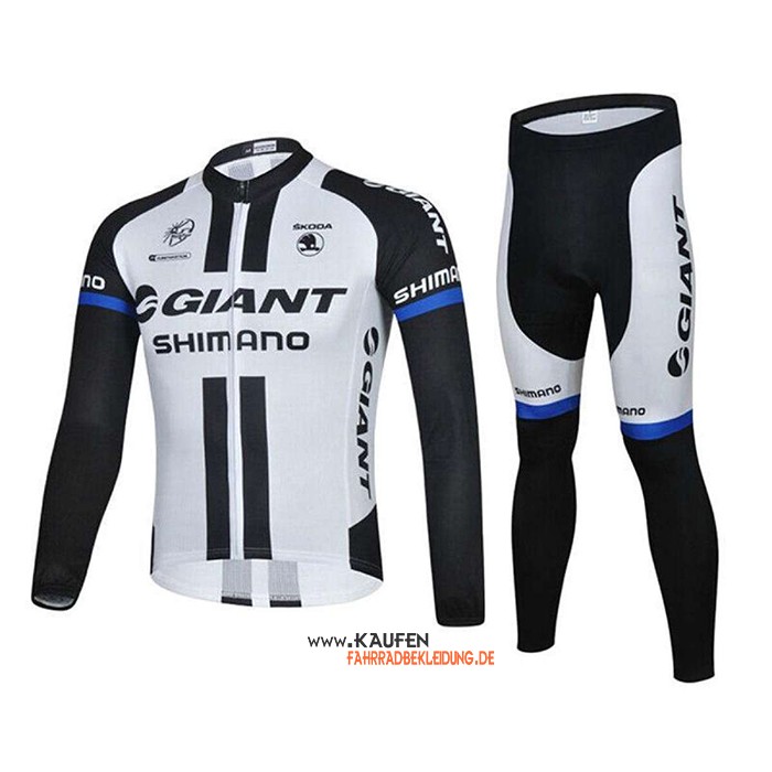 Giant Alpecin Langarmtrikot 2021 und Lange Tragerhose Shwarz Wei